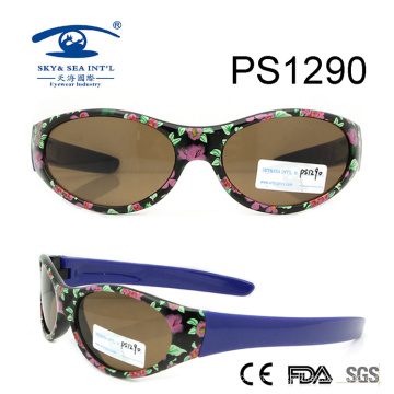 Vintage Model Flower Colorful Kid Plastic Sunglasses (PS1290)